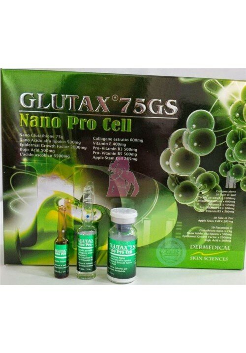 Glutax 75gs Glutathione 10 vials set