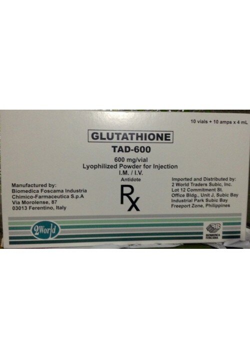 Tad Glutathione 600mg 10 vials