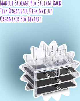Acrylic storage boxes for makeup