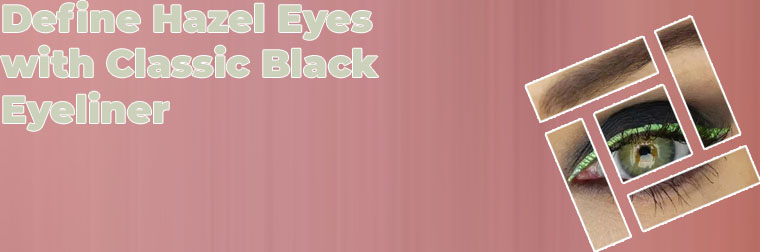 Black eyeliner green eyes