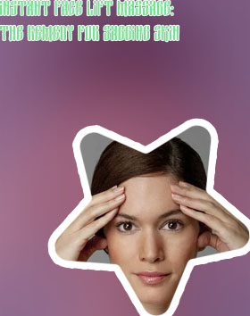 Face massage to avoid wrinkles
