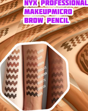 Nyx eyebrow pencil colors
