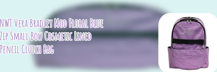 Purple cosmetic bag