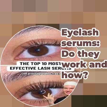 Lash serum with eyelash extensions